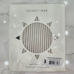 Quincy Mae Striped Organic Bassinet Sheet